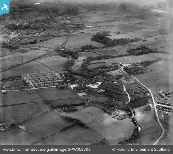 Spw053508 Scotland 1937 General View Nitshill Eastwood Lanarkshire Scotland 1937 An 