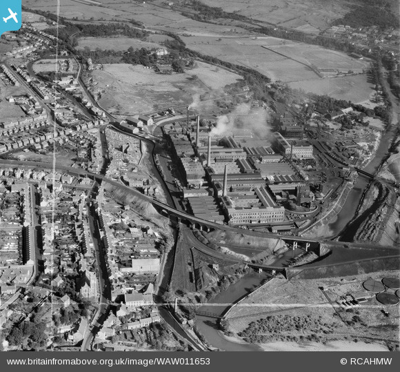 WAW011653 WALES (1947). View of the Mond Nickel works showing Clydach