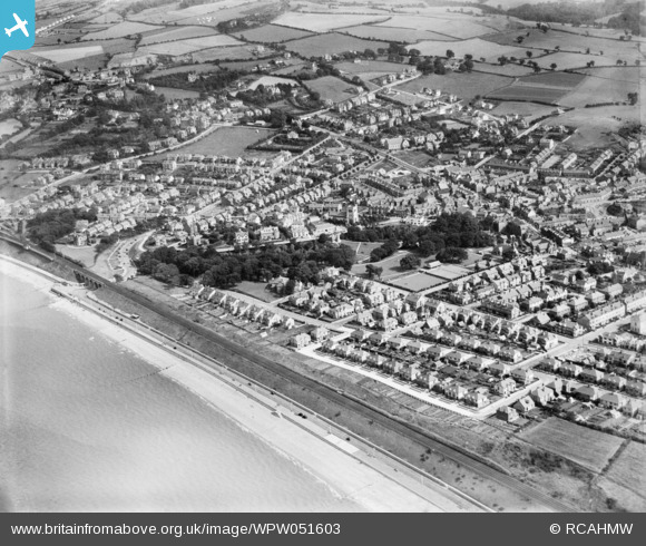 Wpw051603 WALES 1936 View Of Old Colwyn Showing Min y Don House And 