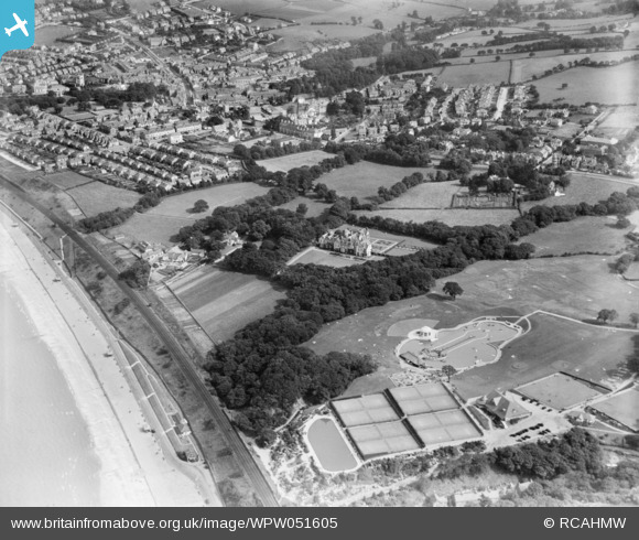 Wpw051605 WALES 1936 View Of Colwyn Bay Showing Glan y Don And Park 