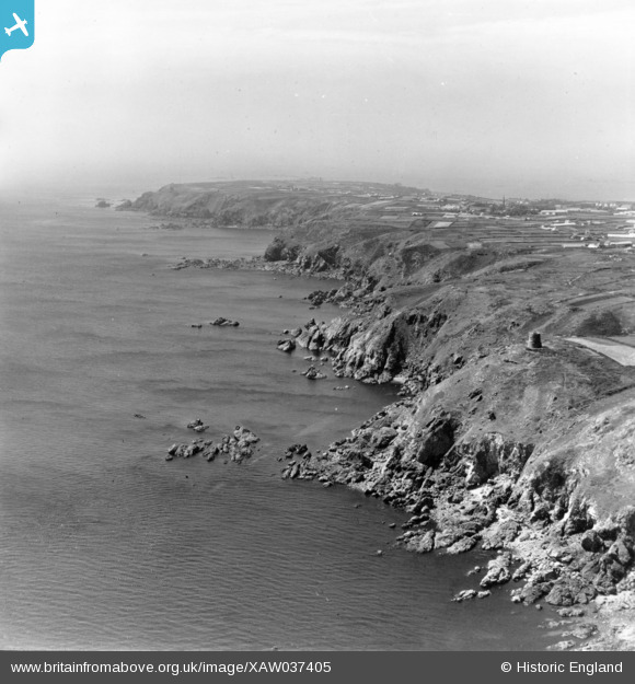 Xaw037405 Guernsey (1951). General View, La Corbiere, Guernsey 