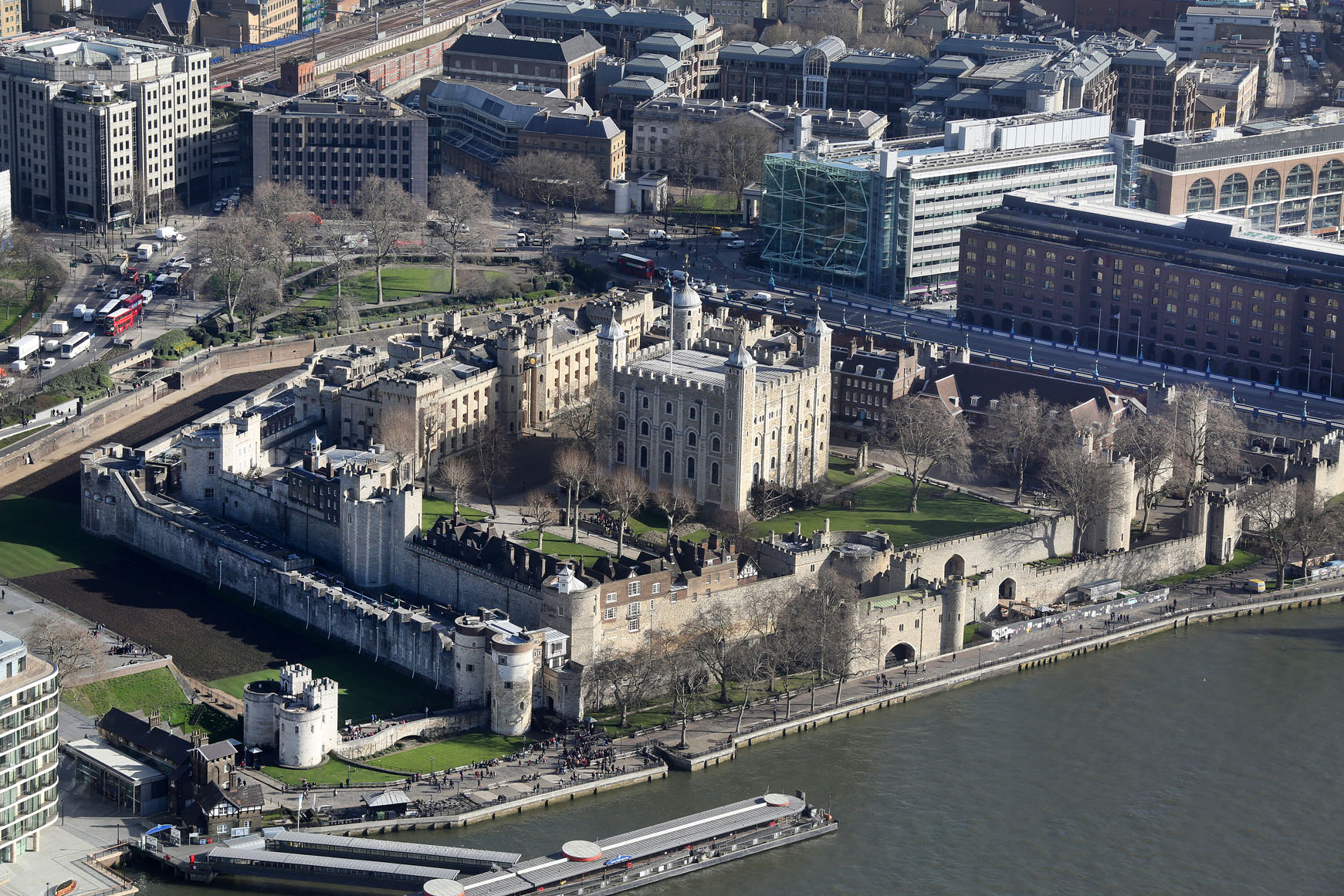 Tower Bridge and the Tower of London, London, 1920 | Britain from Above