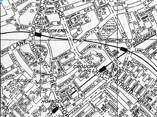 epw056662 ENGLAND (1938). Ashley Road and environs, Upper Holloway ...