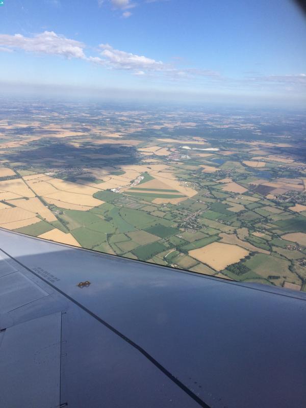 EAW044269 ENGLAND (1952). Cloudscape over RAF Cheddington, Marsworth ...